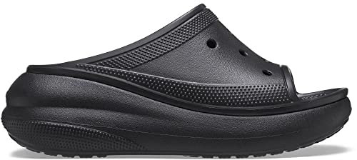 Crocs Damen Crush Slide Wedge Sandalen, Schwarz, 46/49.5 EU