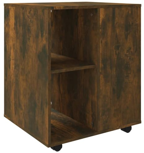 vidaXL Rollschrank Räuchereiche 60x53x72 cm Holzwerkstoff
