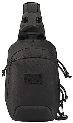 ACEXIER Taktische Waffentasche Pistolenholster Verdeckte Waffe Tragetasche Brusttasche Militär Pack Umhängetasche für Jagd Camping (Black)