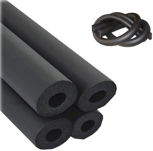 Foam Tube 20/32/75/90/100mm Pipe Insulation Covers 1.6m Long Flexible Foam Tubing Grips 13/17mm Wall Thick High Resilience Exterior Hose Wrap For Air Conditioner Outdoor Hot And Cold Water Pipe ( Size
