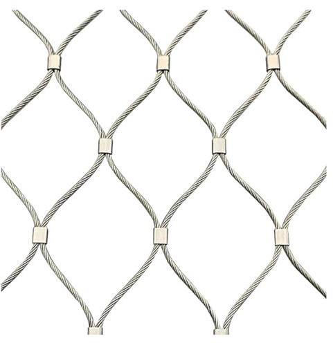Filet de sécurité en corde en acier inoxydable 304, garde-corps extérieur, filet de sécurité for balcon, filet de protection en acier inoxydable, maille 10cm,1.5mm ( Size : H1xL7m/H3.28xL22.96ft )