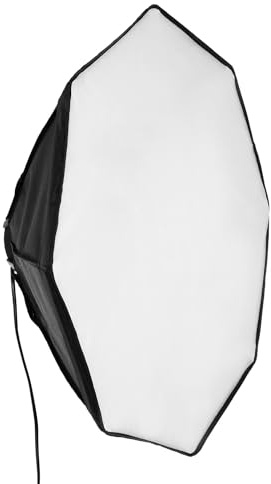 Walimex pro Octagon Softbox Ø60cm inkl. 4 Stück 35W Daylight LED (5.000K), passendem Diffusor & Tasche, CRI 90+, ideal für Fotografie und Video
