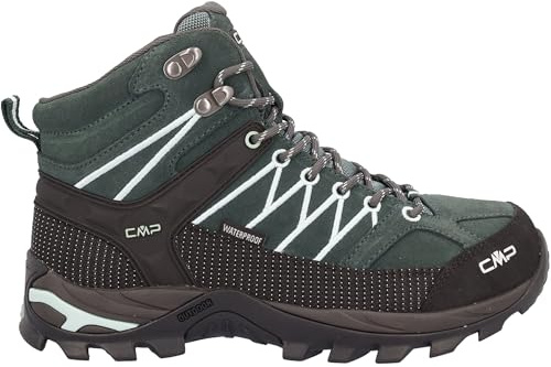 CMP Dam Rigel Mid Wmn skor Wp vandring, Trek Green-Jade, 4 UK, Trek grön jade, 37 EU