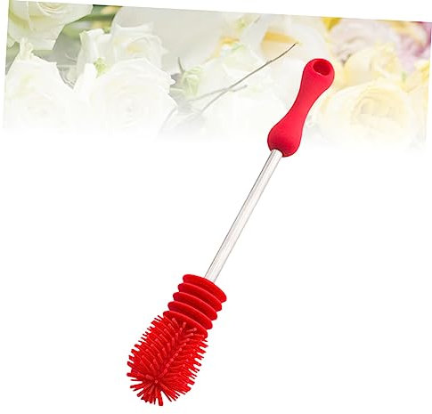 Healeved Portable Bottle Brush Removable Head Cleaning Brush Silicone Bristles for Deep Cleaning and Easy Handling