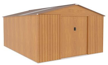 OOGarden - Abri de Jardin métal Imitation Bois 15m² avec puits de lumière