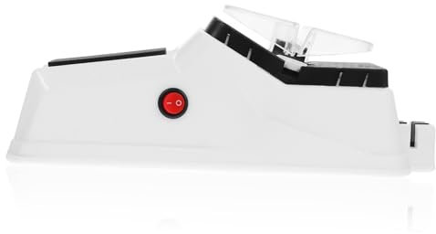 UTHCLO Affilatore Elettrico Da Cucina Compatto Con Design Ergonomico Antiscivolo Affila Coltelli e Forbici Facilmente Portatile e Versatile Per Uso Domestico Quotidiano