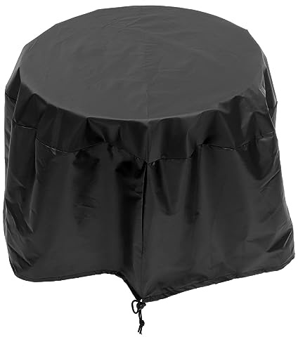 HEMOTON Couvercle De Table Étanche Petit Barbecue Housses De Protection Pour Barbecues Housse De Protection Barbecue Couverture De Gril Anti-pluie Couvre-grill Extérieur Noir Tissu Oxford