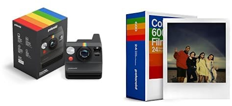Polaroid - Now Gen3 - Instant Camera + Triple Colour Pack (24 photos) - Black
