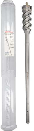 WERHE Broca perforadora SDS MAX para perforaciones largas en hormigón y hormigón armado, cabezal asimétrico de carburo, punta de centrado, núcleo reforzado, 55 x 600 mm