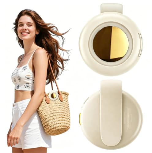 Mini ventilatore portatile ricaricabile senza pale, 3 Velocità Mini Senza Pale Con Clip, Ventilatore elettrico portatile silenzioso, Piccolo ventilatore portatile a clip per viaggi, ufficio, camicia