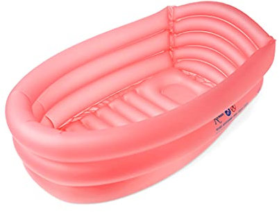 Kiokids Bañera Infantil Hinchable Rosa