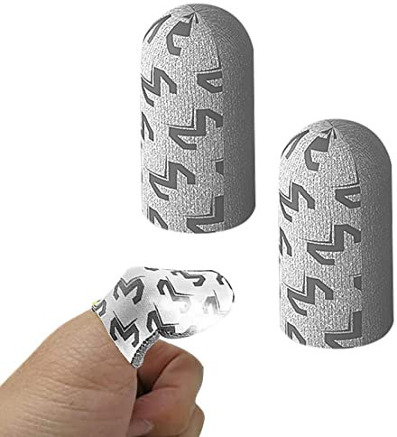 Game Finger Sleeve - 0.03mm Silver Mobile Phone Gamings Finger Sleeves - Finger Sleeves Fit All Touchscreen Devices, Anti-Sweat Finger Cover for Mobile Phone Game Modgal