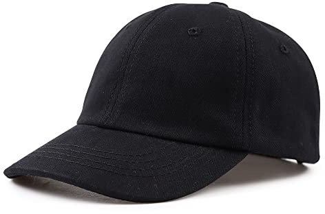 XIAOHAWANG Classique Casuqtte de Baseball pour Enfant Fille Garçon Chapeau de Soleil Printemps L'été Automne Bonnet Bébé(Noir,54cm)