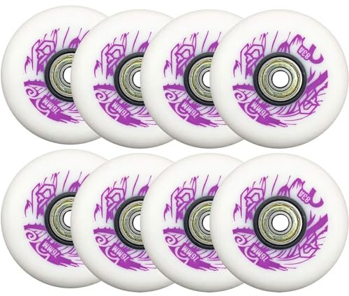 8 Stück 83A Inline-Skate-Rollen, 72 mm, 76 mm, 80 mm, Ersatzräder mit Kugellagern, für den Außenbereich, Straßen-Skating-Rad, verschleißfest