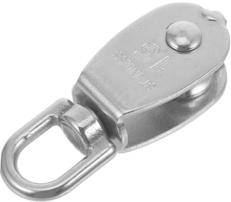 FELTECHELECTR 304 Edelstahl Rollenblock Einzel Oder Doppelrolle Seilrolle Für Stahldrahtzug Kran Flaschenzug Hebevorgänge Umlenkblock Für Transport Und Industrie