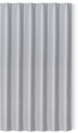 Amazon Basics - Cortina de ducha de poliéster de estilo moderno, secado rápido, 183 x 183 cm, color Gris oscuro