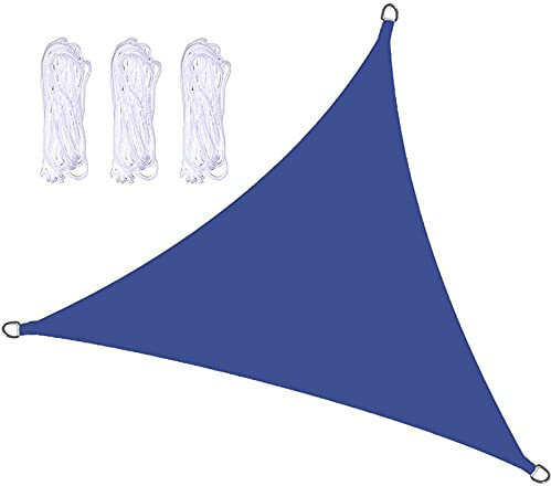 Tenda parasole impermeabile per esterni, 4 x 4 x 5,7 m, blocco UV, triangolare, vela ombreggiante per patio esterno