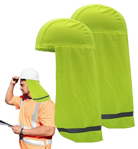 Casco misuratore ombra del sole, cappello con strisce riflettenti, cappello asciutto rapido, ombra del collo di alta qualità, ombra del collo fissa, per struttura esterna