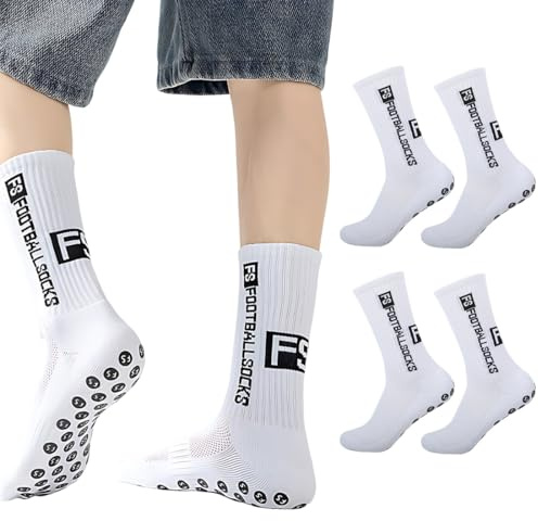LACHT 3 Paia football Calze Calcio Antiscivolo Calze Grip Calcio Uomo Donna e Bambino, EU 35-39 39-46 Calzini da Calcio per Yoga, Soccer, Tennis, Basket, Corsa
