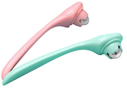 PACKOVE 2 Stück Augenmassagegerät Roller aus Abs und Edelstahl zur Verbesserung und Reduzierung von Augenschwellungen für Tägliche Augenpflege Zufälliger Stil