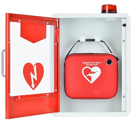 Cassetta di pronto soccorso, Armadietto for defibrillatore semiautomatico esterno (DAE), armadietto for defibrillatore semiautomatico esterno (DAE) ospedaliero, pronto soccorso a parete in acciaio da