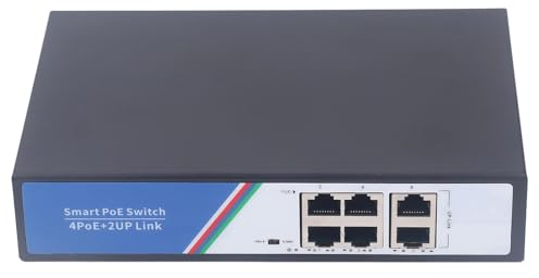 Lazmin112 Splater Ethernet 6 Port 12 Gbit/S Commutateur pour Les Connexions Réseau Fiables Parfaites pour Les Transferts de Fichiers Importants (Plug UE 100-240V)