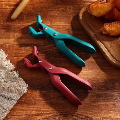 NEW 2026 MODEL Hot Plate Gripper,Multi-purpose Anti-Scald Bowl Holder Clip, Hot Plates Gripper Lifters Tongs,Multi-function Hot Bowl Dish Plate Grippers Clips for Kitchen (Green+Red)