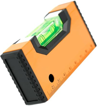 Portable Leveling Instrument with Strong Base and Clear Bubble Vials for Accurate Vertical Horizontal Alignment Shockproof Portable Leveling Device