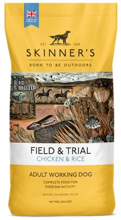 Skinner’s Field & Trial Chicken & Rice – Complete Dry Adult Dog Food, Sensitive, Gentle Digestion, 15kg