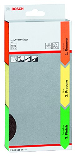 Bosch Professional 3 pièces Ensemble d'éponges de ponçage S471 Set (Bois, plastique et métal, 69 x 97 x 26 mm, accessoires pour ponçage manuel)