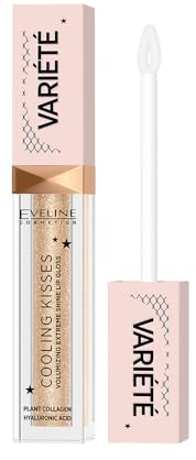 Eveline Cosmetics Variété Cooling Kisses Volumengebender Gloss mit pflanzliches Kollagen und Hyaluronsäur