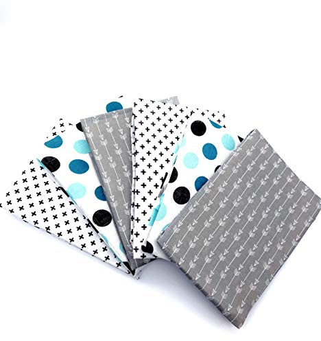 Sasma Home,100% natürliche Baumwolle Baby Musselin Quadrate – 6 Stück große Musselintücher 70x70 cm schön bedruckte Unisex Baby Musselin Quadrate – weiche Musselin-Waschlappen, Musselin-Wickeldecke.