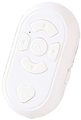 Wireless Bluetooth Remote Control Camera Shutter Button Rechargeable Type-C Charging Wireless Photo Video Selfies Camera Shutter with Bluetooth for Phone Controller for Android IOS (white)