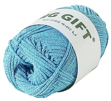Yarn Classic Knitting Cotton Yarn for Knitting and Crochet 100g (Blue), Ideal for Beginners, Kids Crafts, Small Projects