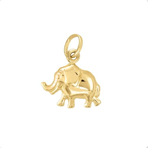 forme di Lucchetta - Elefant Glücksbringer aus 18kt Gelbgold Anhänger - 750