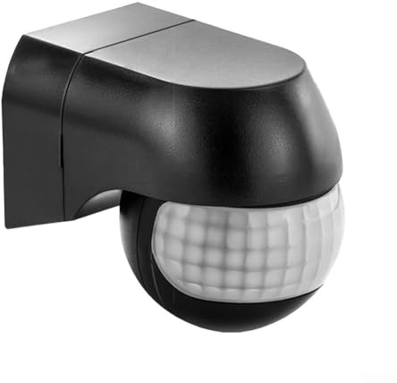 PIR Motion Sensor Light Switch, Smart PIR Motion Sensor, Human Motion Infrared Sensor Detector for Indoors & Outdoors Wall Switch(Black)