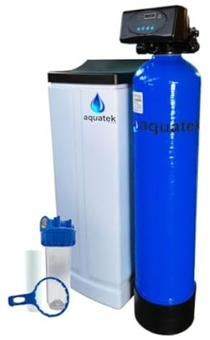 Aquatek - Addolcitore Acqua Pure Wave 25 Litri Sistema Automatico A Volume E Tempo Per Acqua Pulita E Depurata Migliore Soluzione Domestica Per Rimuovere Calcare E Migliorare La Qualità