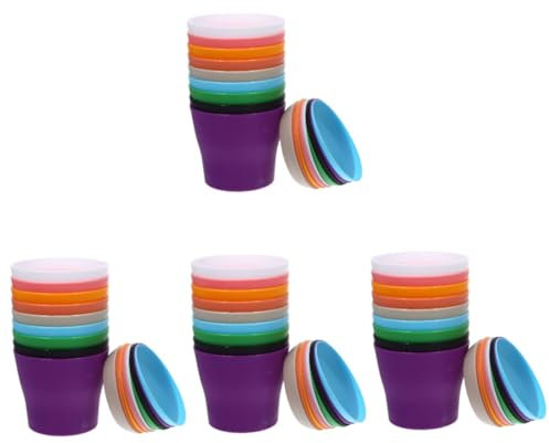 POPETPOP 36 Juegos Juego De Maceteros Macarrones Jardineras De Orquídeas Macetas De Orquídeas Jardineras De Plastico Macetas De Orquideas Pequeñas Plantar Sembradora Páginas