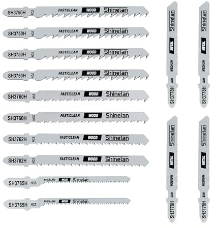 Zfegto DW3742C for DeWalt Sawzall Blades Set, T-Shank Jigsaw Blades Set with Case, 14 Pcs
