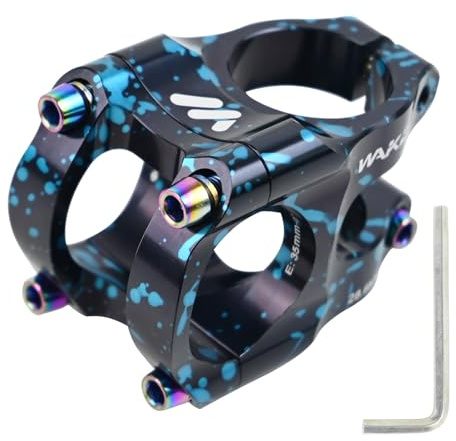 ROADNADO Fahrrad Vorbau 31,8mm Lenker 35mm Kurzer MTB Vorbau Aluminiumlegierung CNC Leichter 0 Grad Fahrradvorbau für MTB, BMX, Mountainbike, Rennrad