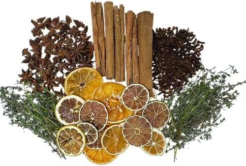 Kejora Autumn Simmering Potpourri- Citrus, Clove, Cinnamon, Star Anise, Thyme Fall & Winter Holiday Scents Fragrance Stovetop Potpourri