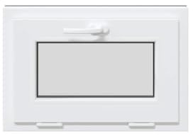 Genérico Finestra Seminterrato RISOR 60x40 cm Tilt 2 Vetri Antracite,Antracite,9.25kg,4108420