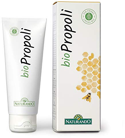 NATURANDO BIOCREMA PROPOLI 75ML Crema biologica cicatrizzante e disinfettante contro acne, eruzioni cutanee, scottature, ferite