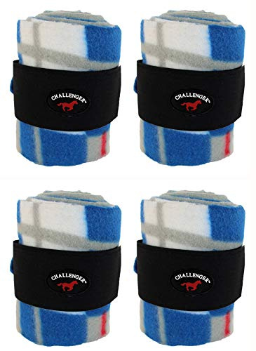 Horse Tack Grooming Leg Polo Wrap Set of 4 Soft Fleece 95R27
