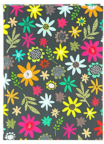 goldbuch Notizbuch DIN A5 Blooming Tales im Turnowsky Design, Kladde mit 200 Seiten, Papier 100g/m² blanko, Kunstdruckpapier Einband mit Goldprägung und Lesezeichen, ca. 15 x 22 cm, 64 242