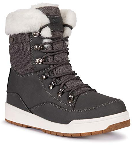 Trespass Womens Waterproof Snow Boots Raegan Grey in Size - 5