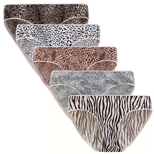 Anntry Ropa Interior sin Costuras para Mujer Bragas Transpirables Soft Stretch Hipster Bikini Underwear 5-Pack