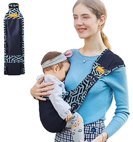 GUBBY GUPS® Ergonomische praktische Babytrage V1.0 für schnelle Einsätze - Tragetuch Baby neugeboren Baby Tragegurt Kleinkind bis 15 KG, Hüftsitz Baby Trage Tragesystem