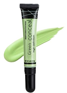 Grün Concealer Creme - Concealer Abdeckcreme Color Corrector, Natural Finish - Langanhaltender Concealer Stick Makeup - Feuchtigkeitsspendender Farbkorrektor für Mattigkeit und Rötungen (Grün)