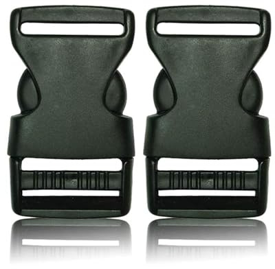 BOB-KRAFT - Steckschnalle 20mm / 25mm / 30mm / 40mm / 50mm, Steckverschluss, Kunststoff Klickverschluss, Klippverschluss, Schnallen für Beckengurt, Ersatzschnalle für Rucksack, MADE IN EU